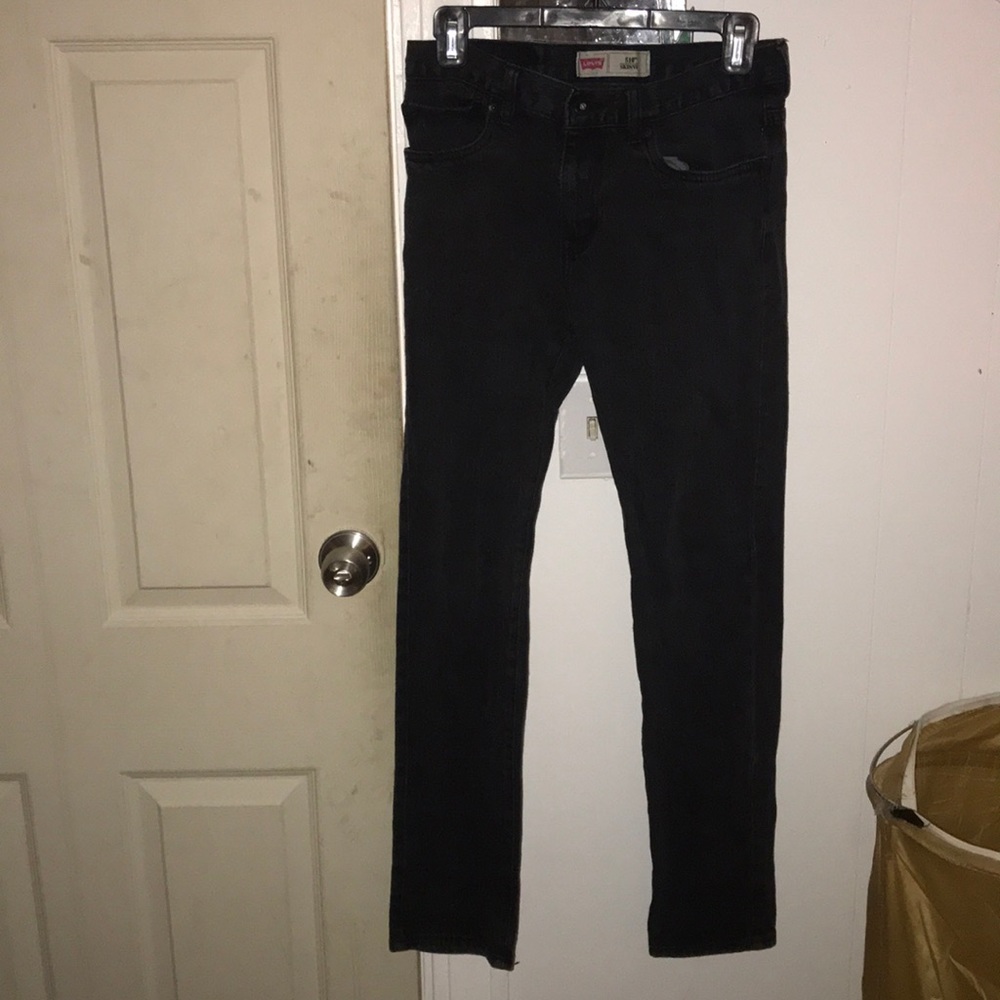 Black Levi skinny jeans